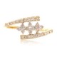 Designer Ring with Certified Diamonds in 18k Yellow Gold - LR0184P